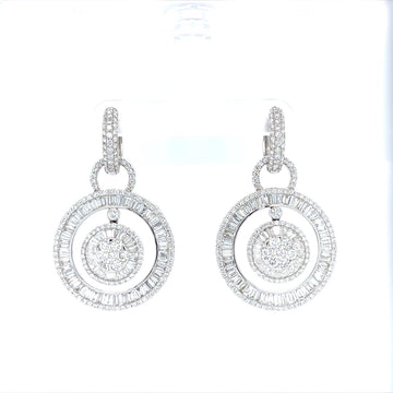 Diamond Earrings In White Gold