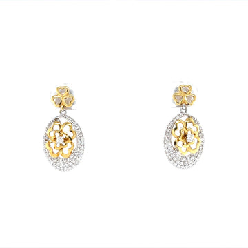 Yellow Gold Diamond Earrings