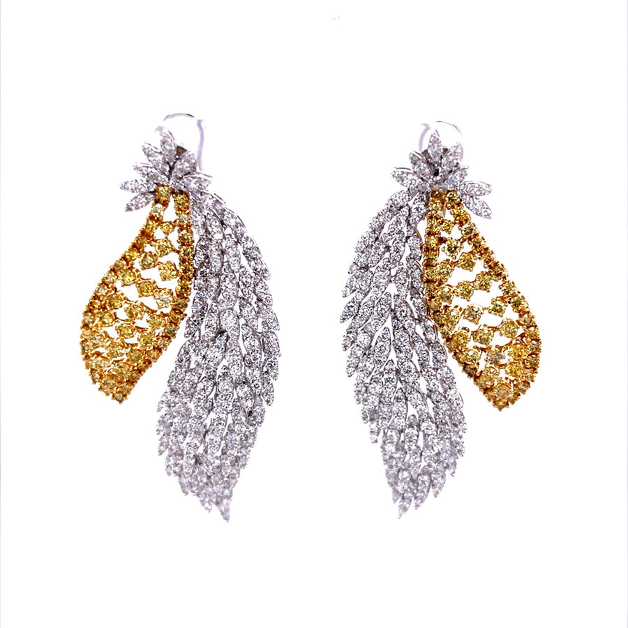 Coloured Diamond Earrings