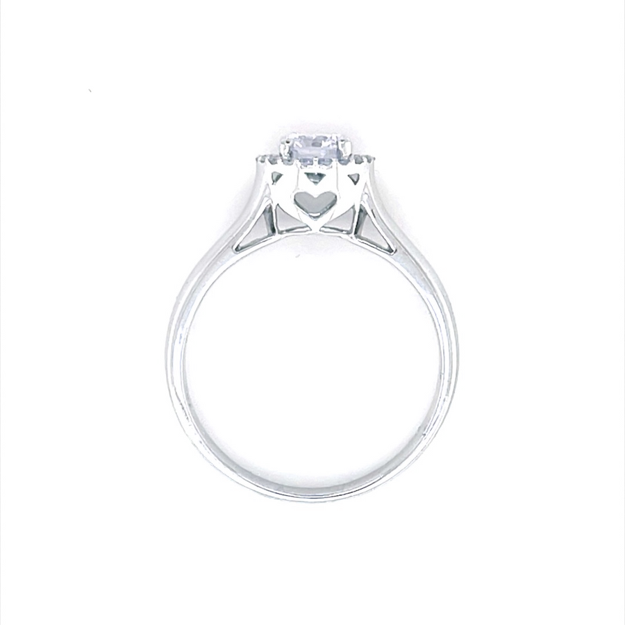 Diamond Halo Engagement Ring