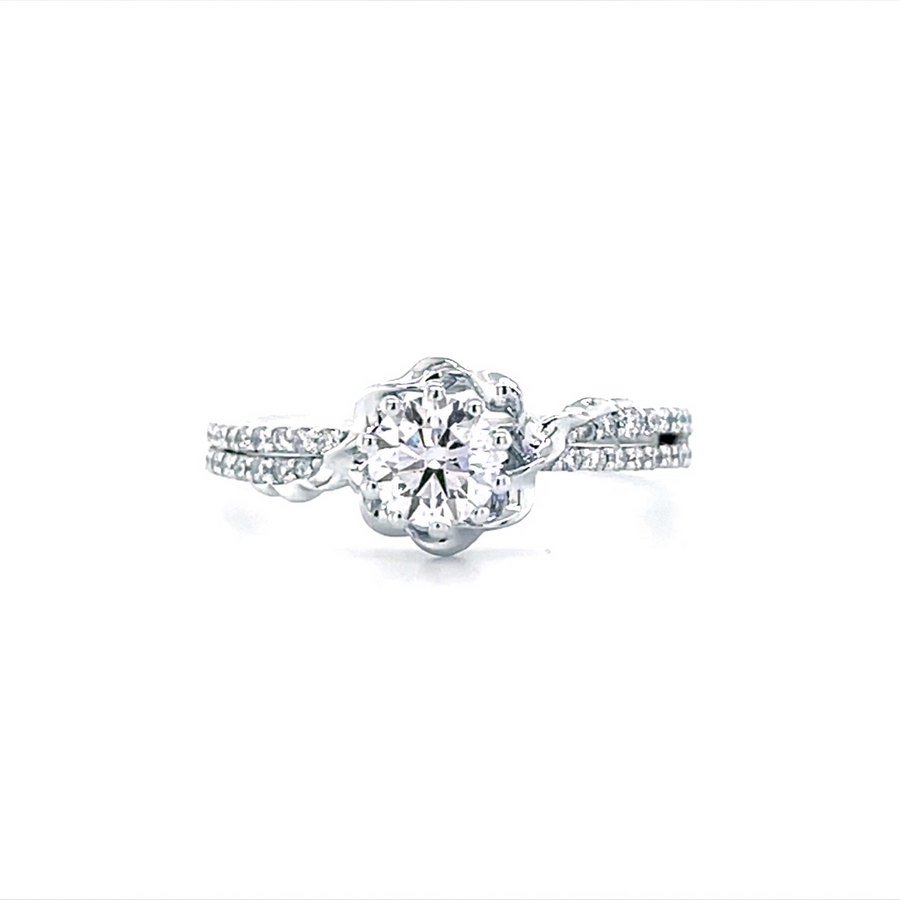 Diamond Ring With Accent Diamonds