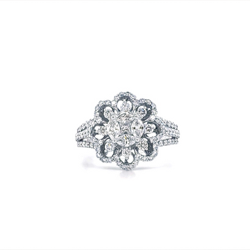 Gorgeous Illusion Solitaire Diamond Ring