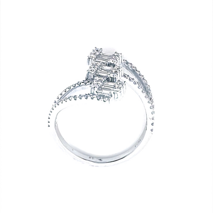 Diamond Ring With Tapered Baguette Diamonds