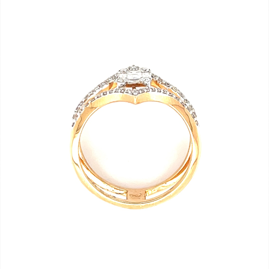 Diamond Ring In Rose Gold