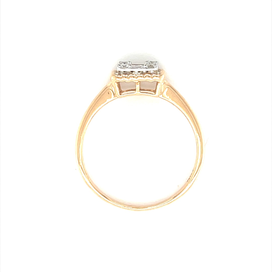 Beautiful Rose Gold Tapered Baguette Diamond Ring