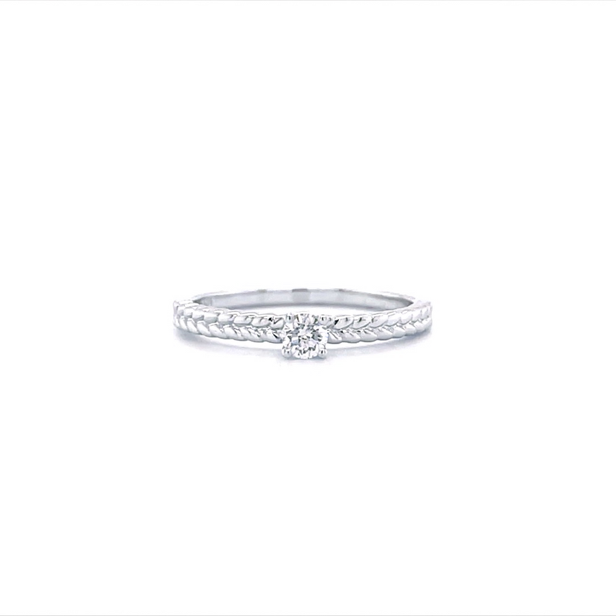 Solitaire Diamond Ring In Gold