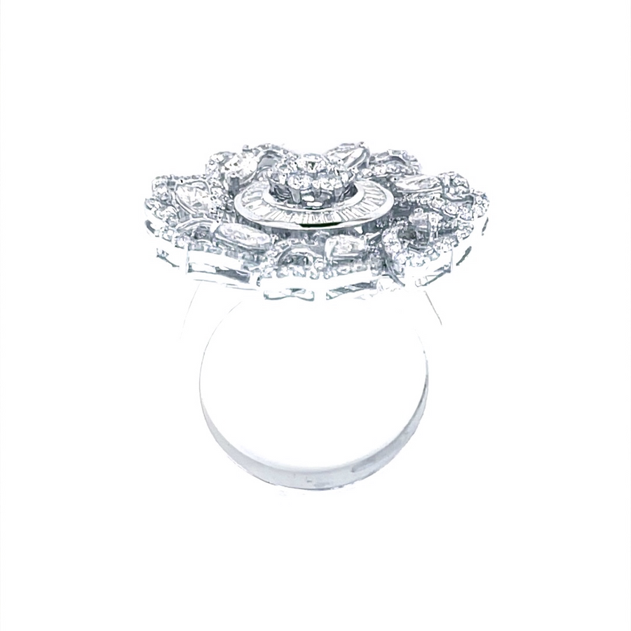 Diamond Ring With Cocktail Design