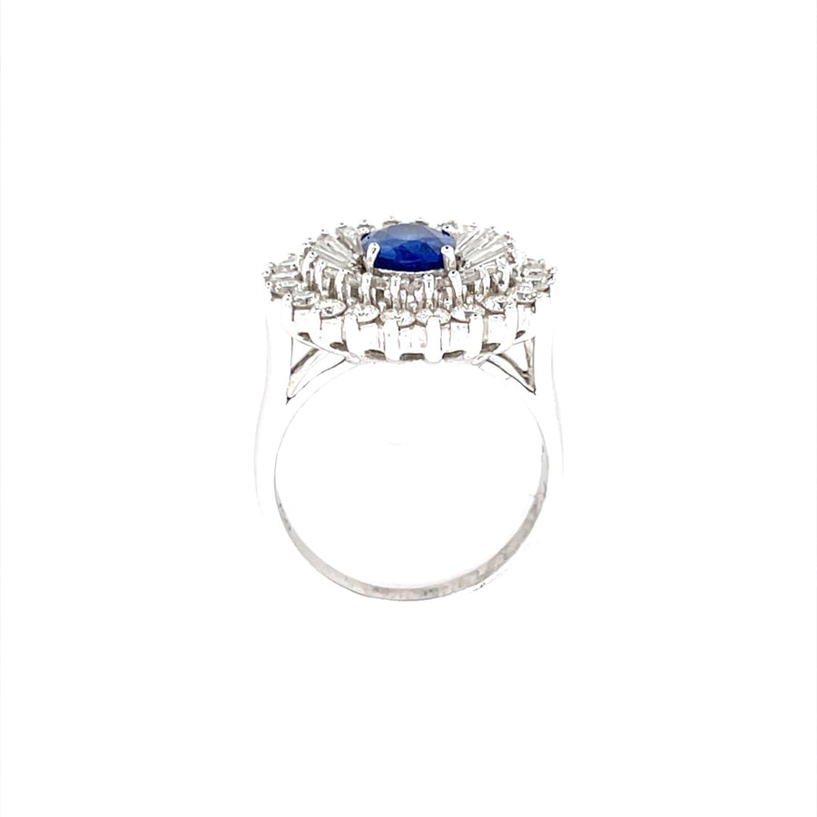 Diamond And Sapphire Ring