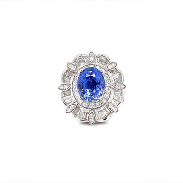 Sapphire And Diamond Ring