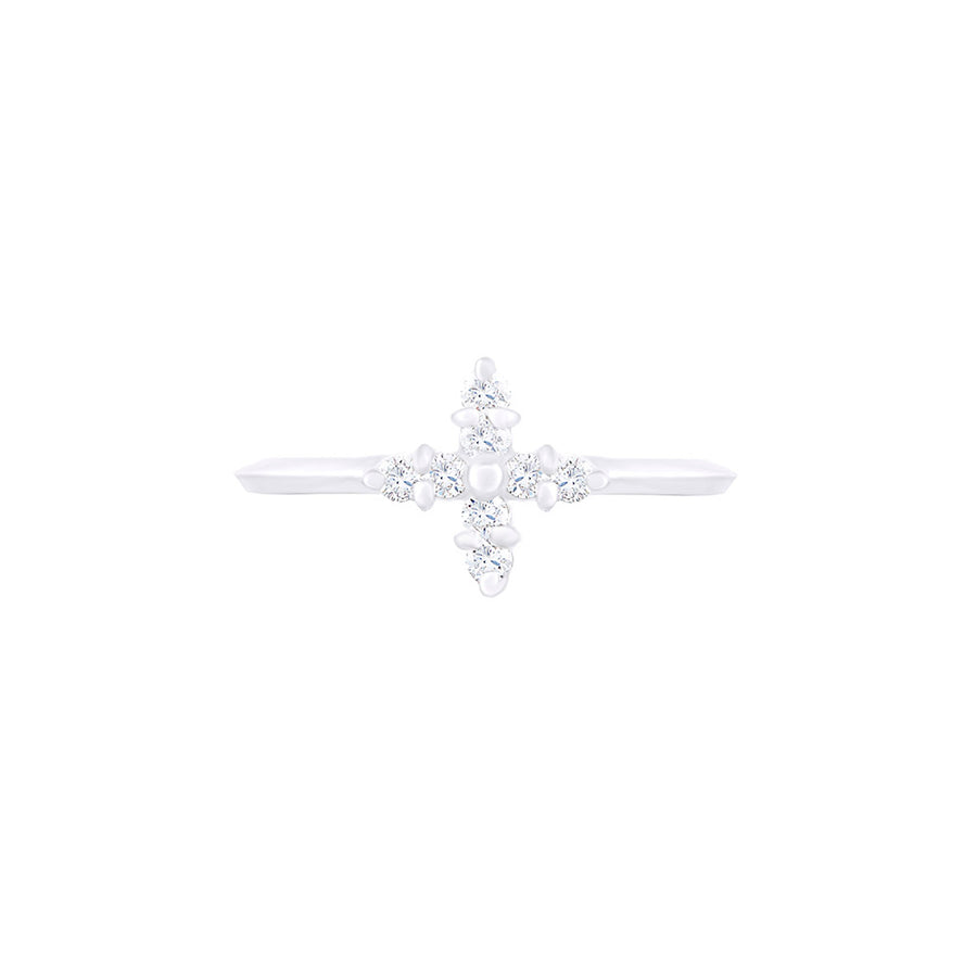 CROSS DIAMOND RING