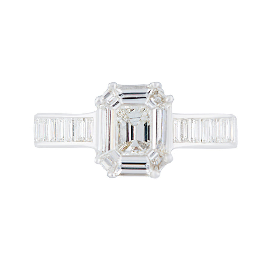 Cluster Set Diamond Ring