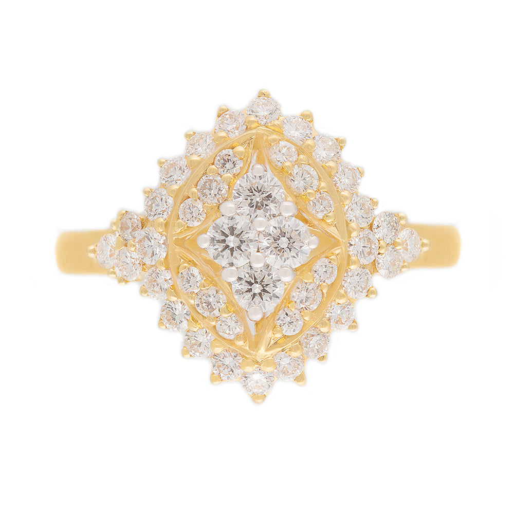 21 Kt Gold Diamond Ring