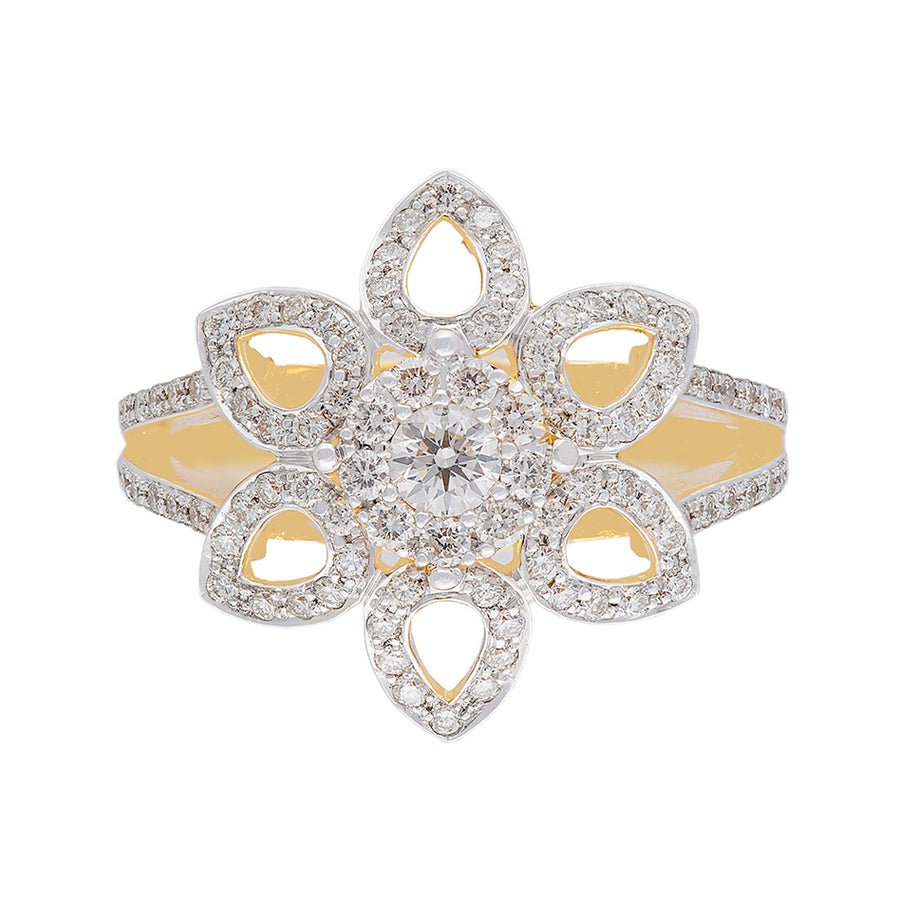 Floral Design Diamond Ring 