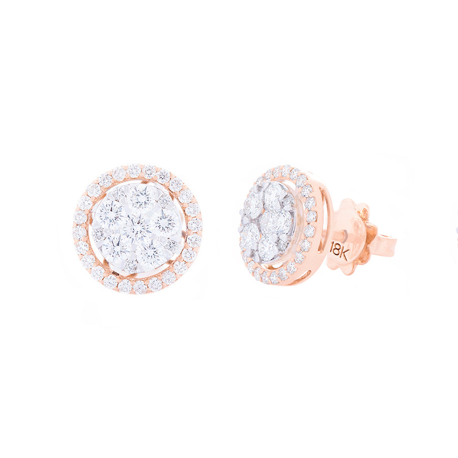 DIAMOND TOPS IN ROSE GOLD 