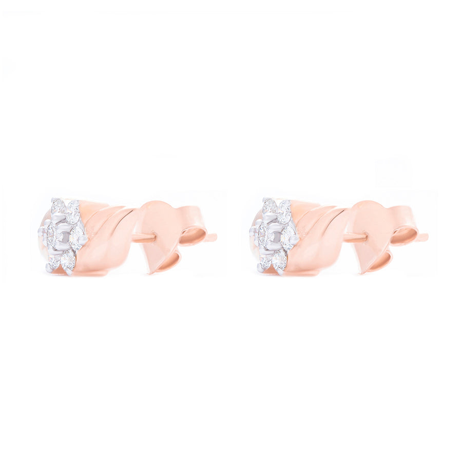 ROSE GOLD DIAMOND STUDS