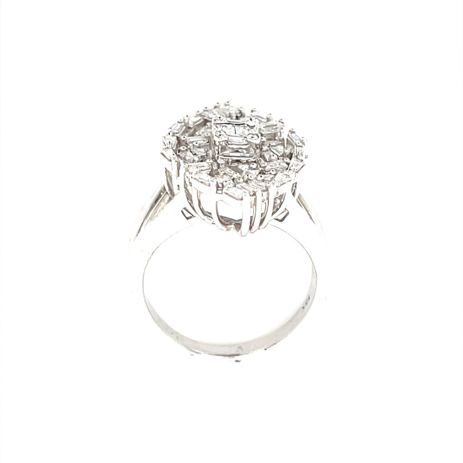 Cluster Baguette Diamond Ring