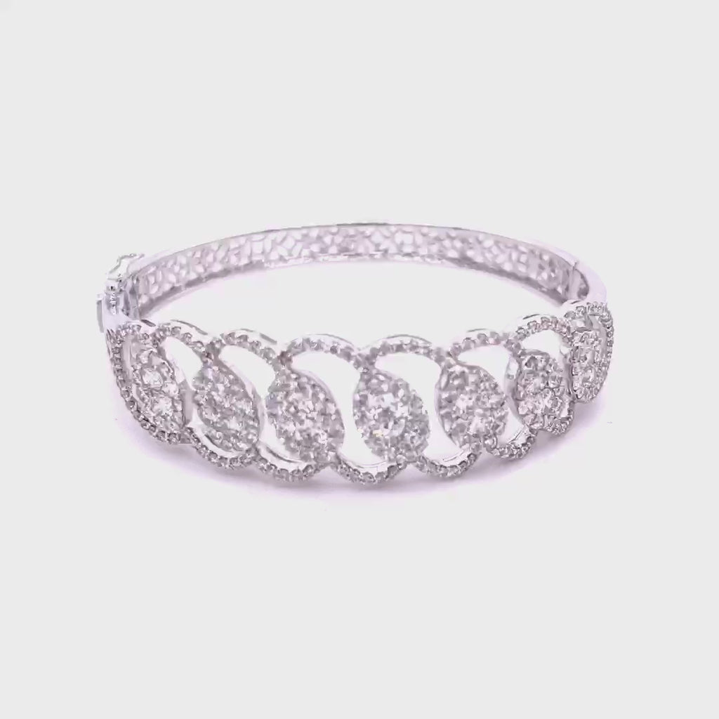 White Gold Diamond Bangle Islamabad