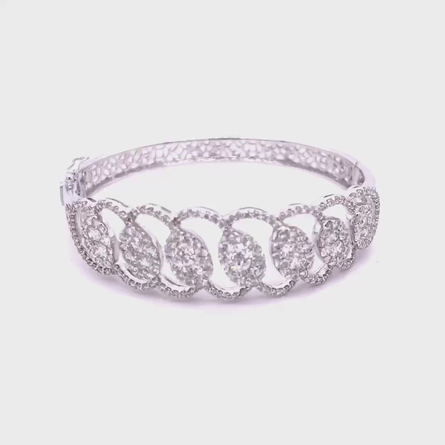 White Gold Diamond Bangle Islamabad