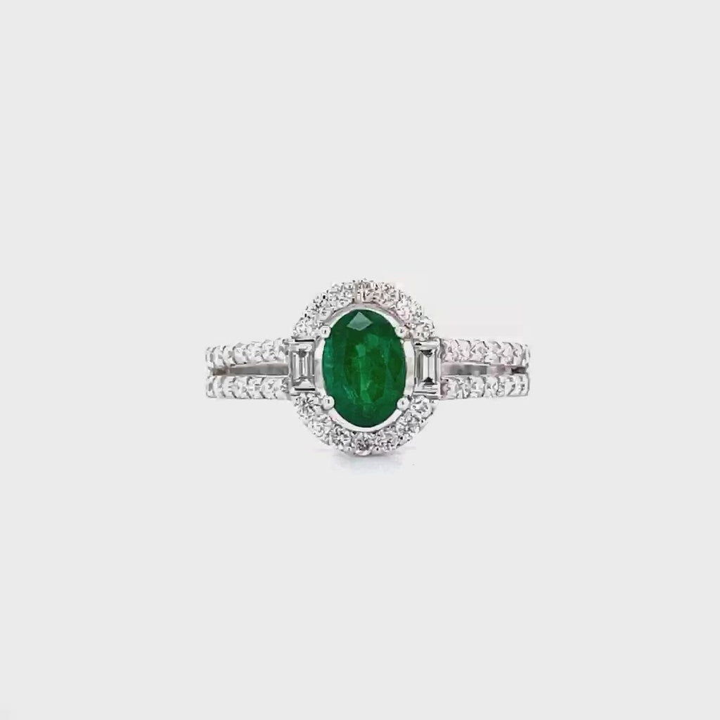 Diamond Emerald Ring Islamabad
