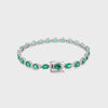 Diamond Bracelet With Emeralds