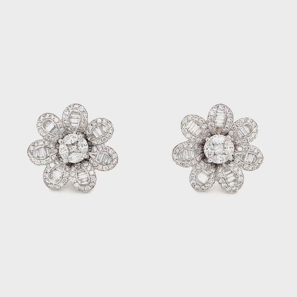 Floral Illusion Diamond Tops