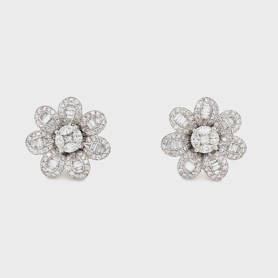 Floral Illusion Diamond Tops