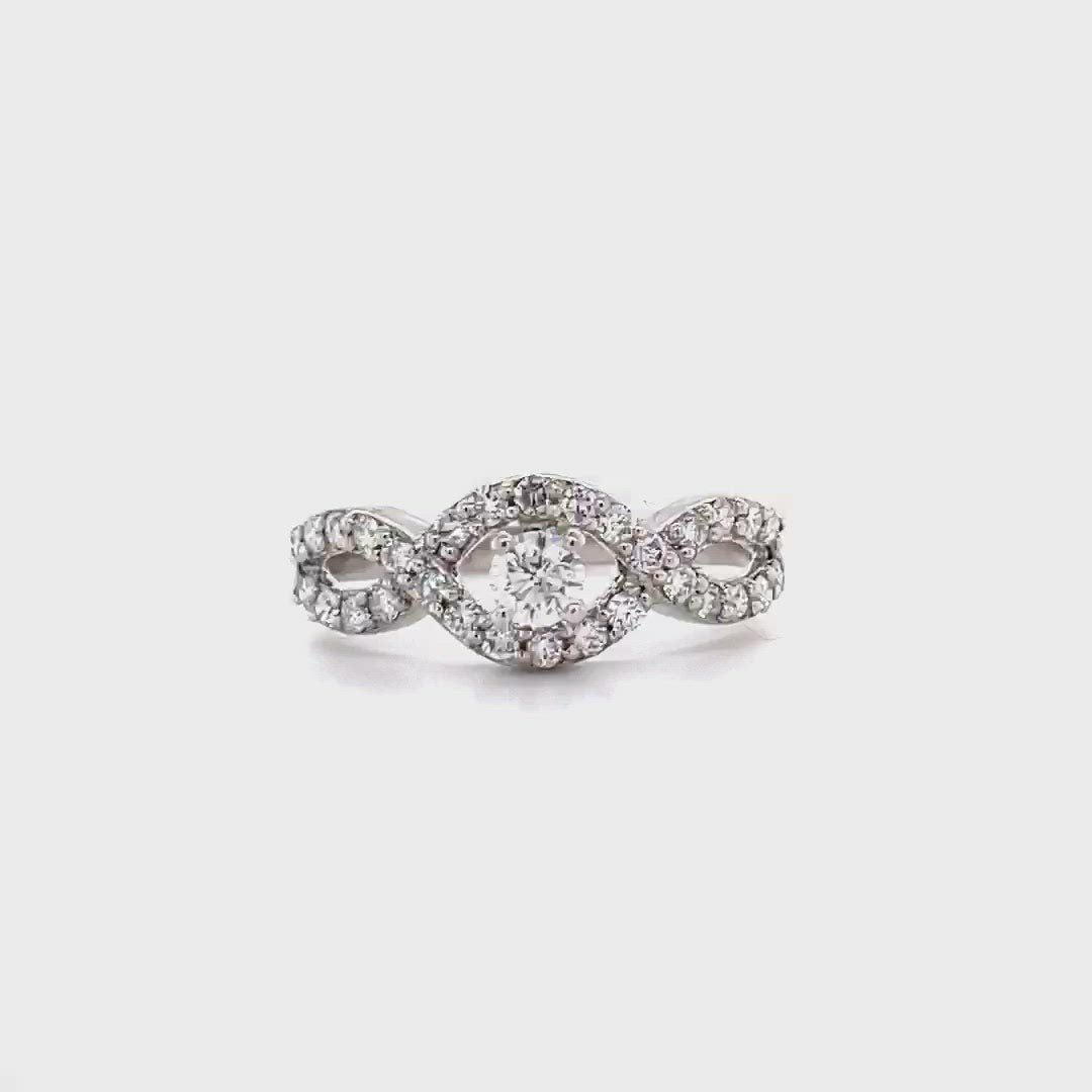 Diamond Band With Solitaire