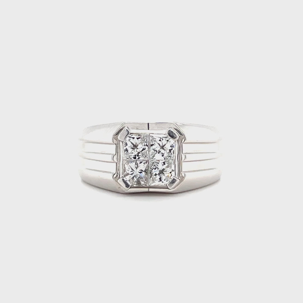 Men's Platinum Diamond Ring 