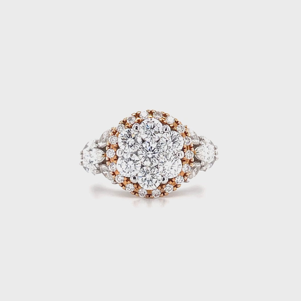 Cluster Diamond Ring